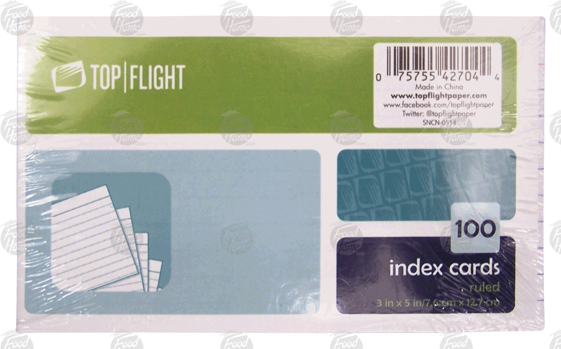 Top Flight  ruled index cards, 3 x 5 in Full-Size Picture